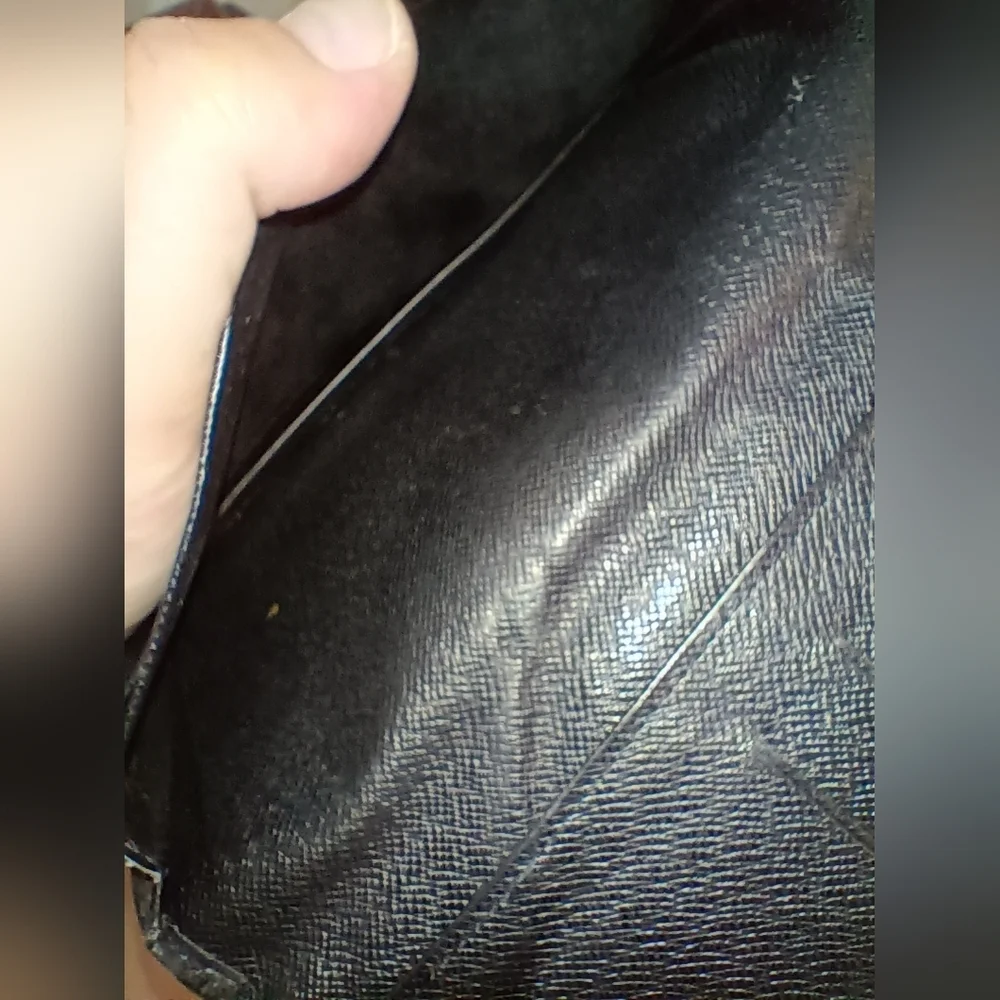 Louis Vuitton Epi Black Long Bifold Wallet/ check book